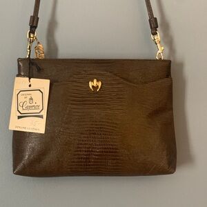 Vintage Caprice Brown Genuine Leather Women's Bag Brand New